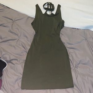 Olive green dress